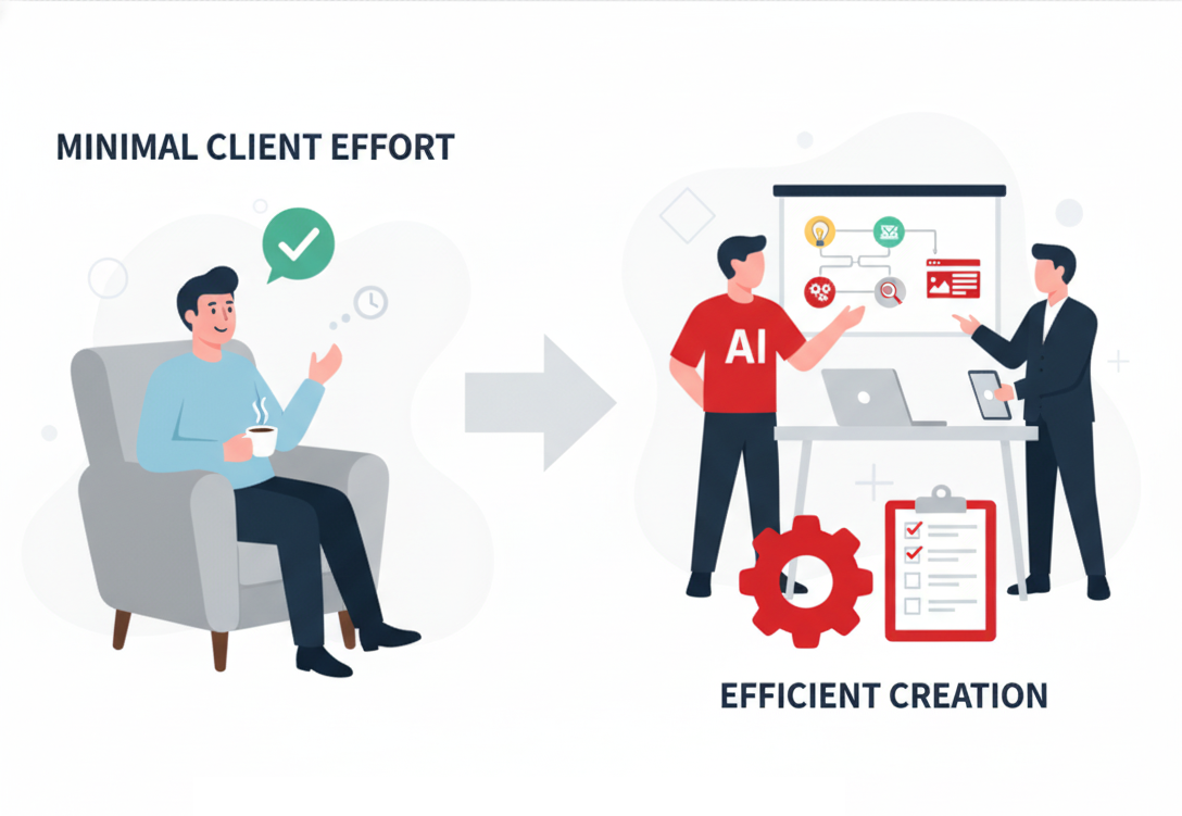 お客さまの負担を最小限にする制作プロセス